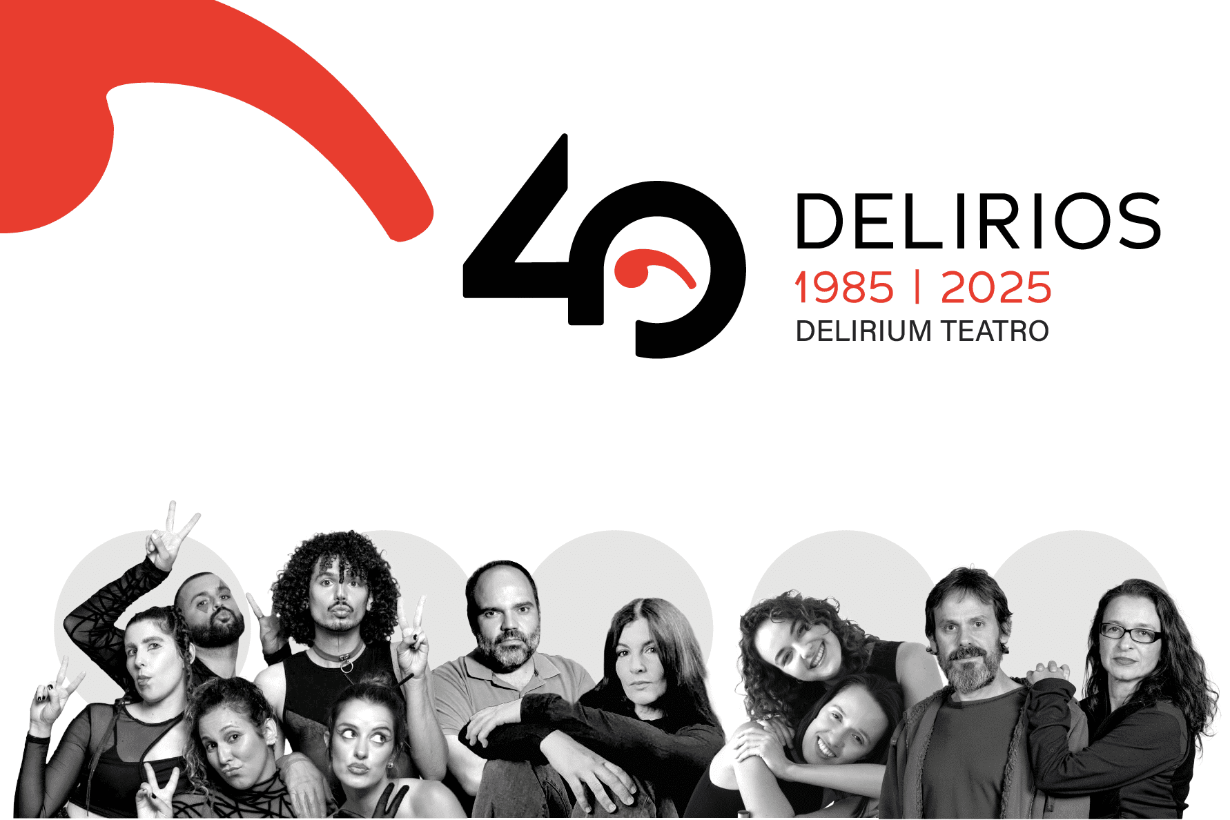 Cartel del evento «Conversatorio 40 Delirios»