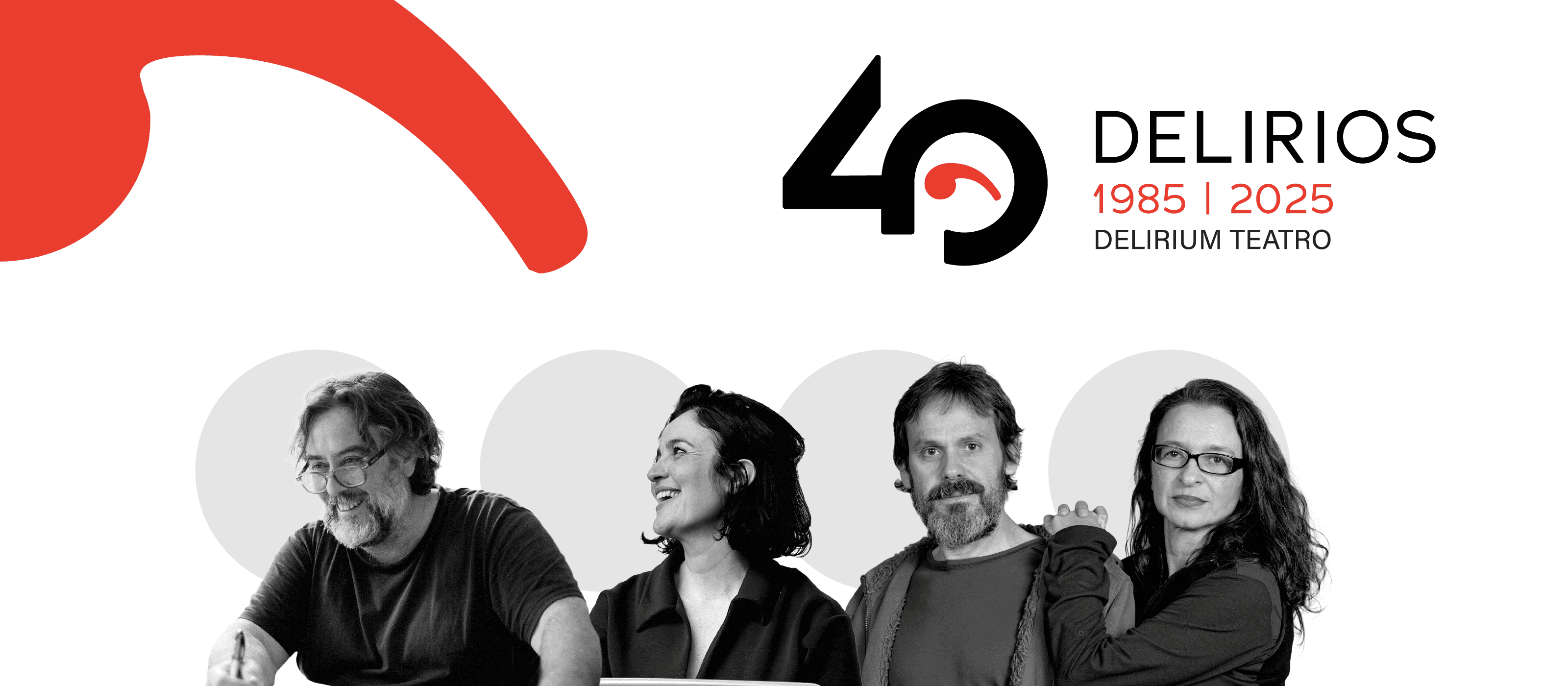 Cartel del evento «Conversatorio 40 Delirios»